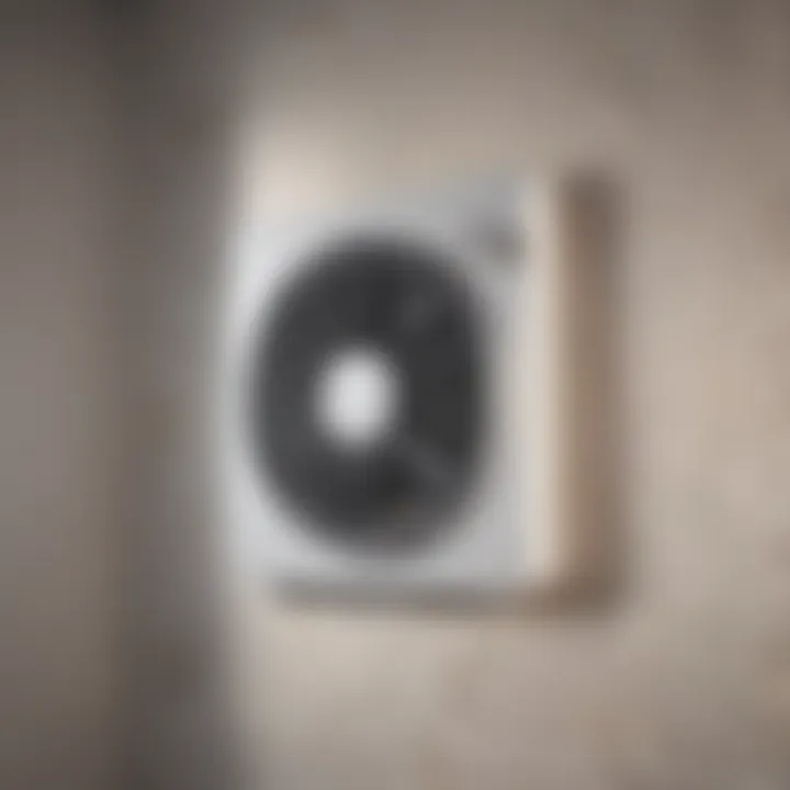 Ventilation fan installation in a bathroom