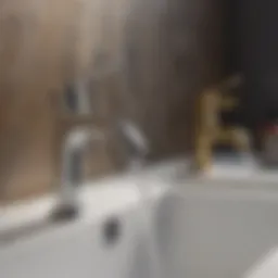 A stunning collection of various metal bathroom faucets showcasing different finishes and styles.