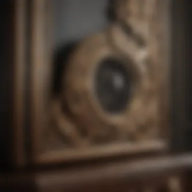 Intricate Craftsmanship of Art Deco Close-up of Art Deco craftsmanship highlighting rich textures and refined details