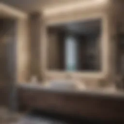 Modern attached bathroom design with a luxurious feel