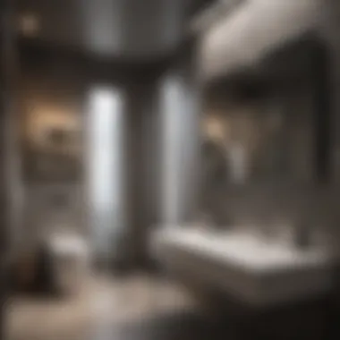 Contemporary Bathroom Innovations Contemporary bathroom with innovative fixtures and bold accents