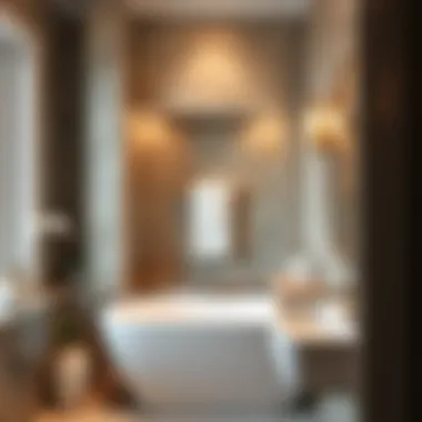 Maximized Bathroom Space with Towel Holder Optimized bathroom space featuring towel holder with shelf