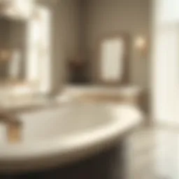 Luxurious memory foam bath mat in a serene bathroom setting