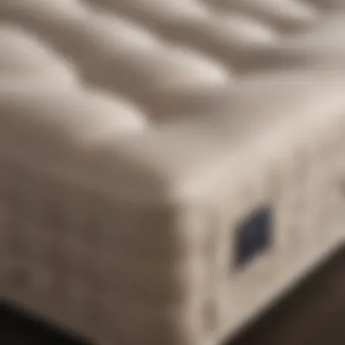 Close-up of the premium materials used in DreamCloud mattress construction