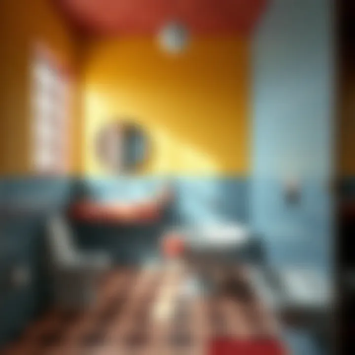 Vibrant Color Selection Bright color tiles enhancing space