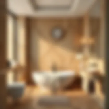 Elegant tile designs for a luxurious bathroom ambiance