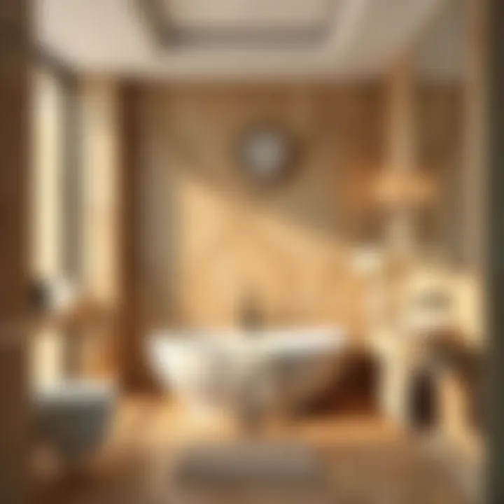 Elegant tile designs for a luxurious bathroom ambiance