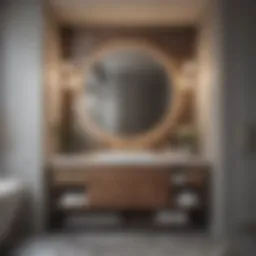 Elegant bathroom cabinet showcasing modern design