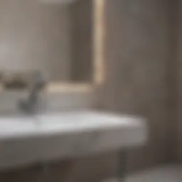 Modern bathroom countertop materials showcasing variety
