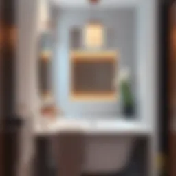 Elegant towel bar set displayed in a modern bathroom