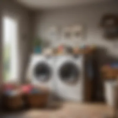 Colorful multi-bin laundry hampers enhancing home decor