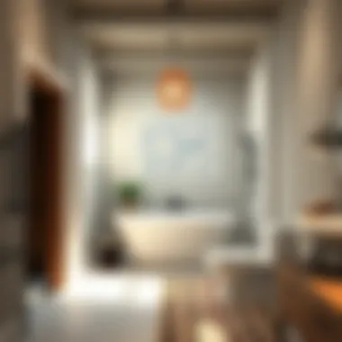 Blueprint of a Basement Bathroom Design Blueprint of a basement bathroom design