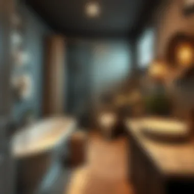 Basement Bathroom Completed with Modern Amenities Basement bathroom completed with modern amenities