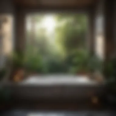 Cozy Corner Bathing Area Cozy corner garden bathing area with decorative elements