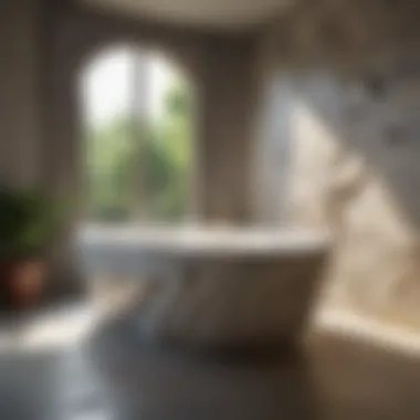 Stylish Natural Stone Bathtub Stylish corner bathtub made of natural stone