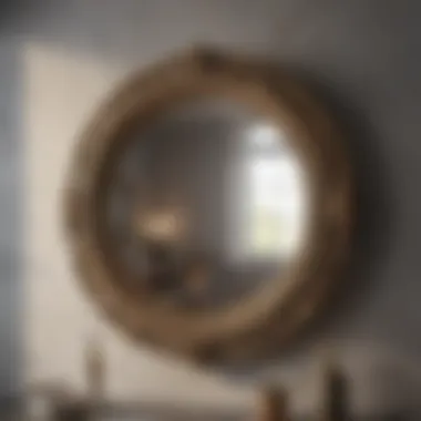 Elegant Round Mirror Design Elegant round decorative mirror with intricate frame