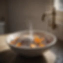 Baking soda and vinegar in a bowl