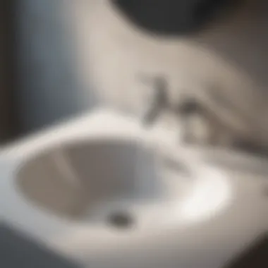 Results of Effective Drain Maintenance A clean and shiny bathroom sink
