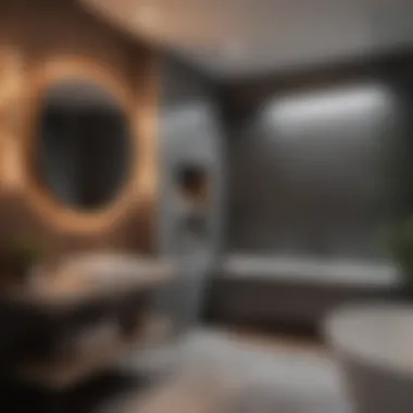 Cozy Ambiance from Heated Lighting Cozy bathroom ambiance created by heated lights