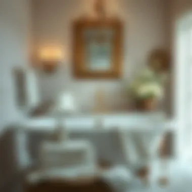 Inviting Bath Setup Inviting bath setup with plush linens and calming decor