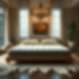 Luxurious organic mattress showcasing natural materials