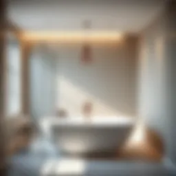 Elegant bathtub shower combo with modern design