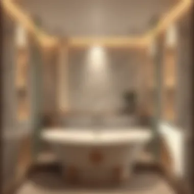 Luxury Bathtub Shower Combo Design Luxurious bathtub shower combo with high-end fixtures