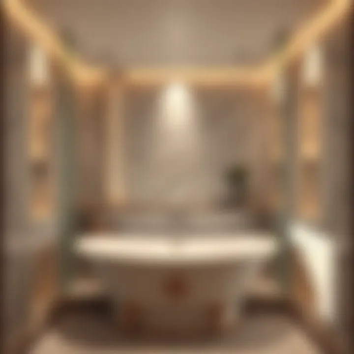 Luxury Bathtub Shower Combo Design Luxurious bathtub shower combo with high-end fixtures