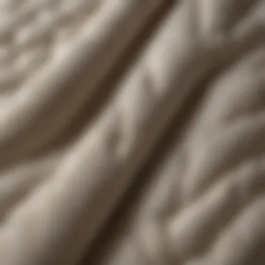 Close-up of fabric textures used in beach comforter sets