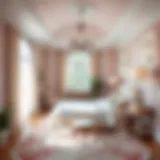 Pastel Palette Serenity A serene bedroom with muted pastel colors.