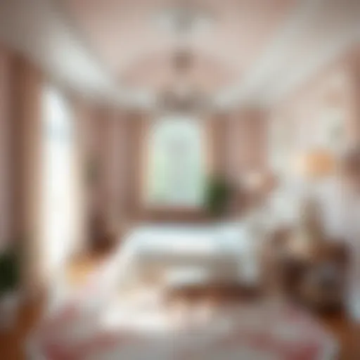 Pastel Palette Serenity A serene bedroom with muted pastel colors.