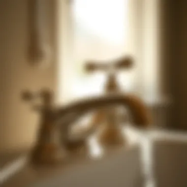 Kohler Faucet Craftsmanship Detailed view of Kohler faucet components and craftsmanship