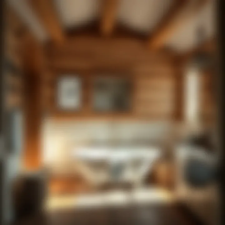 Cozy Retreat in Farmhouse Bathrooms Cozy farmhouse bathroom with a freestanding tub and warm textures