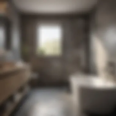 User interface of bathroom remodel software showcasing design tools