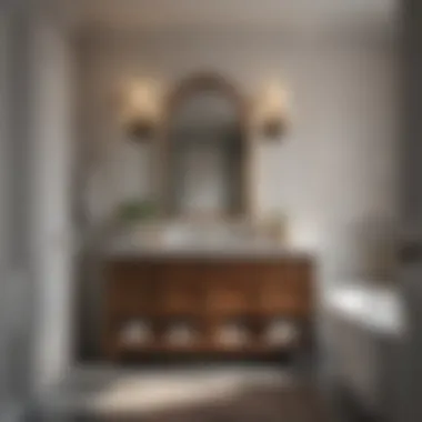 Blending Modern Design with French Country Charm Modern bathroom design incorporating classic French country elements