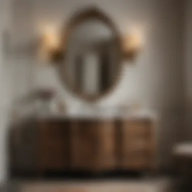 Material Selection for French Country Vanities Stylish arrangement of materials for French country vanities