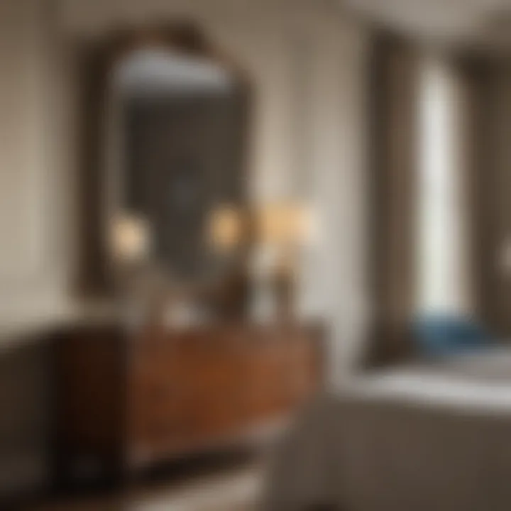 Detail of Henredon bedroom suite design features