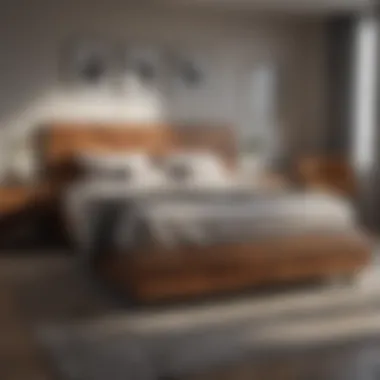 Contemporary Style and Functionality Stylish arrangement of Mobilia bedroom set in a contemporary room