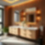 Elegance in Modern Wood Bath Vanities Elegantly designed modern wood vanity with sleek lines