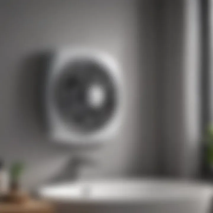 Illustration of Newton bathroom fan technology