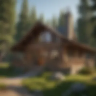 Customization Options for Log Cabin Kits Customizable features of a log cabin kit illustrated