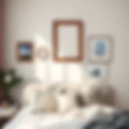 Elegant minimalist picture frame arrangement