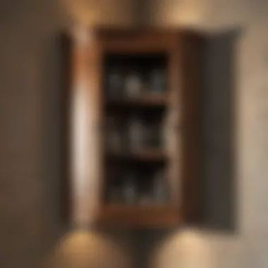 Rustic Corner Wall Cabinet Rustic corner wall cabinet enhancing bathroom charm