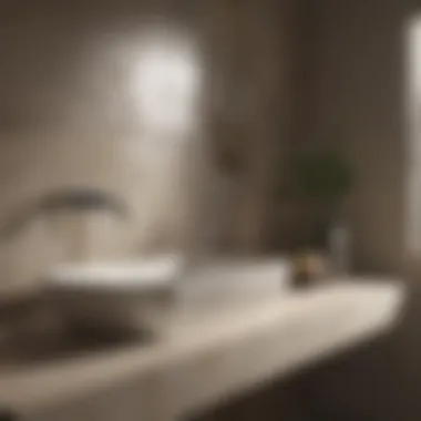 Integrating Stoneware in Contemporary Bathrooms Beautiful stoneware sink integrated in a modern bath