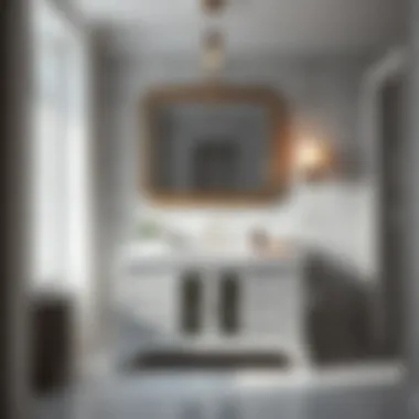 Elegant 24-inch white bathroom vanity showcasing modern design