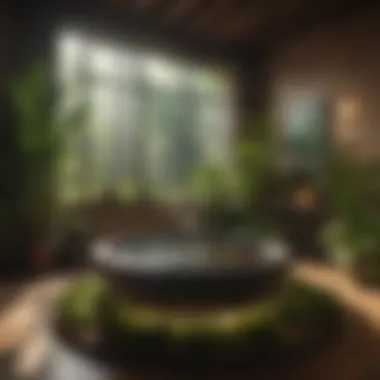 Serene indoor garden setup for wellness
