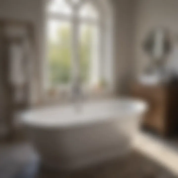 An assortment of materials used in small soaking bathtubs, highlighting choices for homeowners.