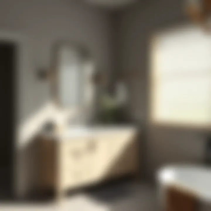 Minimalist Layout for Optimal Functionality Functional layout of a 30 x 18 bath vanity in a minimalist setting