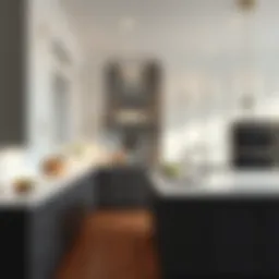 Elegant kitchen design showcasing modern cabinetry and sleek appliances