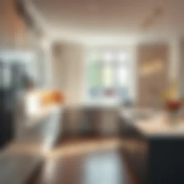 Functional Kitchen Design Innovative kitchen layout emphasizing space optimization and functionality
